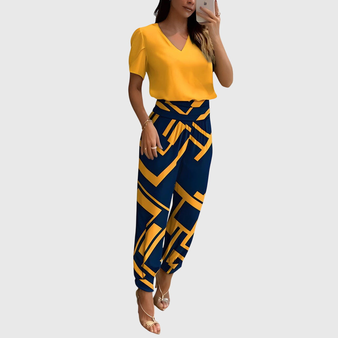 Jennifer | Ensemble élégant de blouse et pantalon