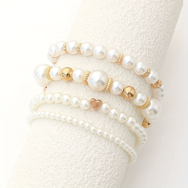 Florabelle™ | Set de bracelets avec perles et cœurs