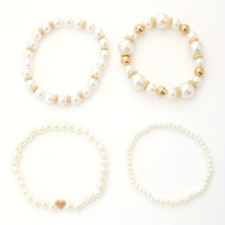 Florabelle™ | Set de bracelets avec perles et cœurs
