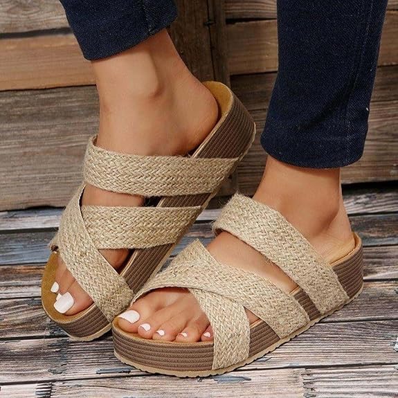 Sandales d'Élégance Tissée