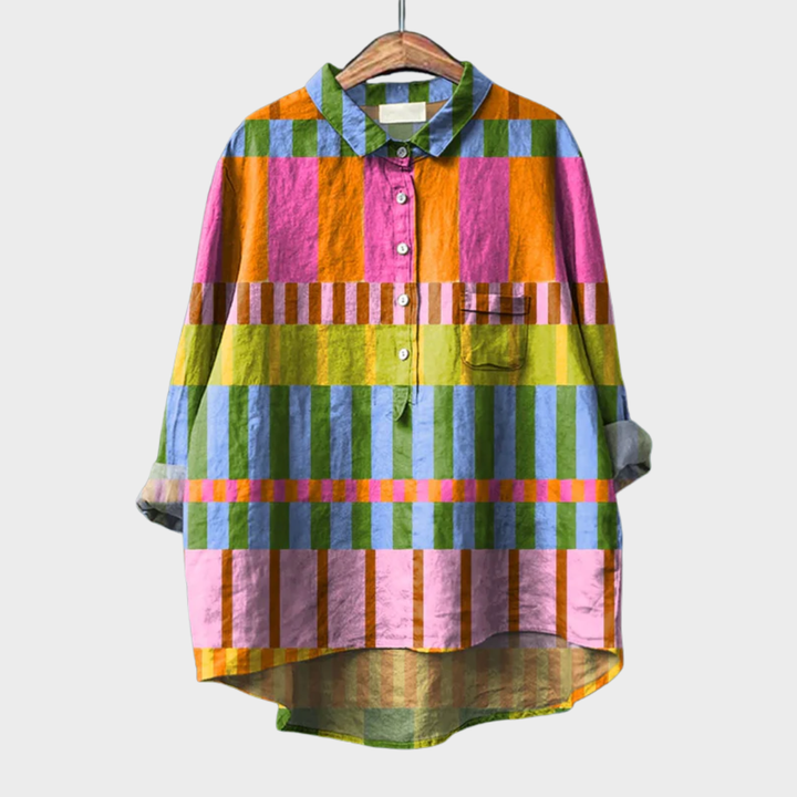 Azélie™ | Blouse graphique colorée