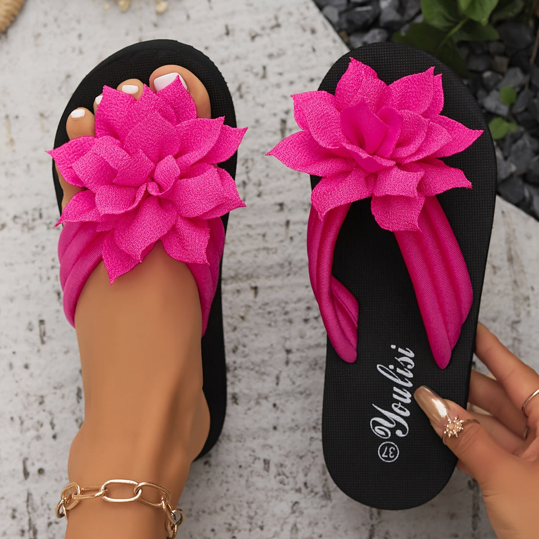 Sandales Élégantes avec Fleurs
