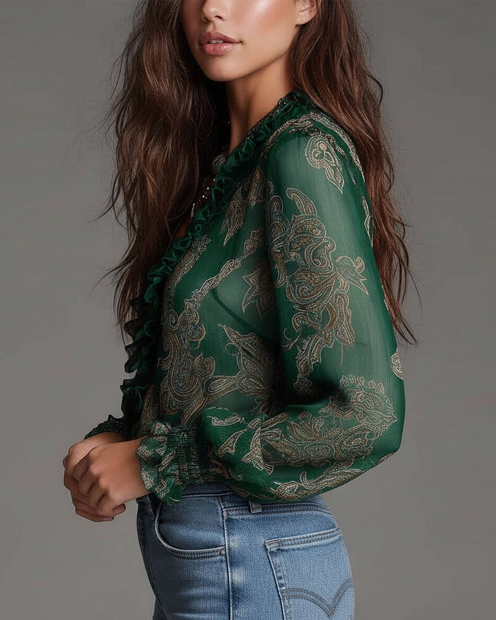 LA KIM - BLOUSE À 1/2 ZIP