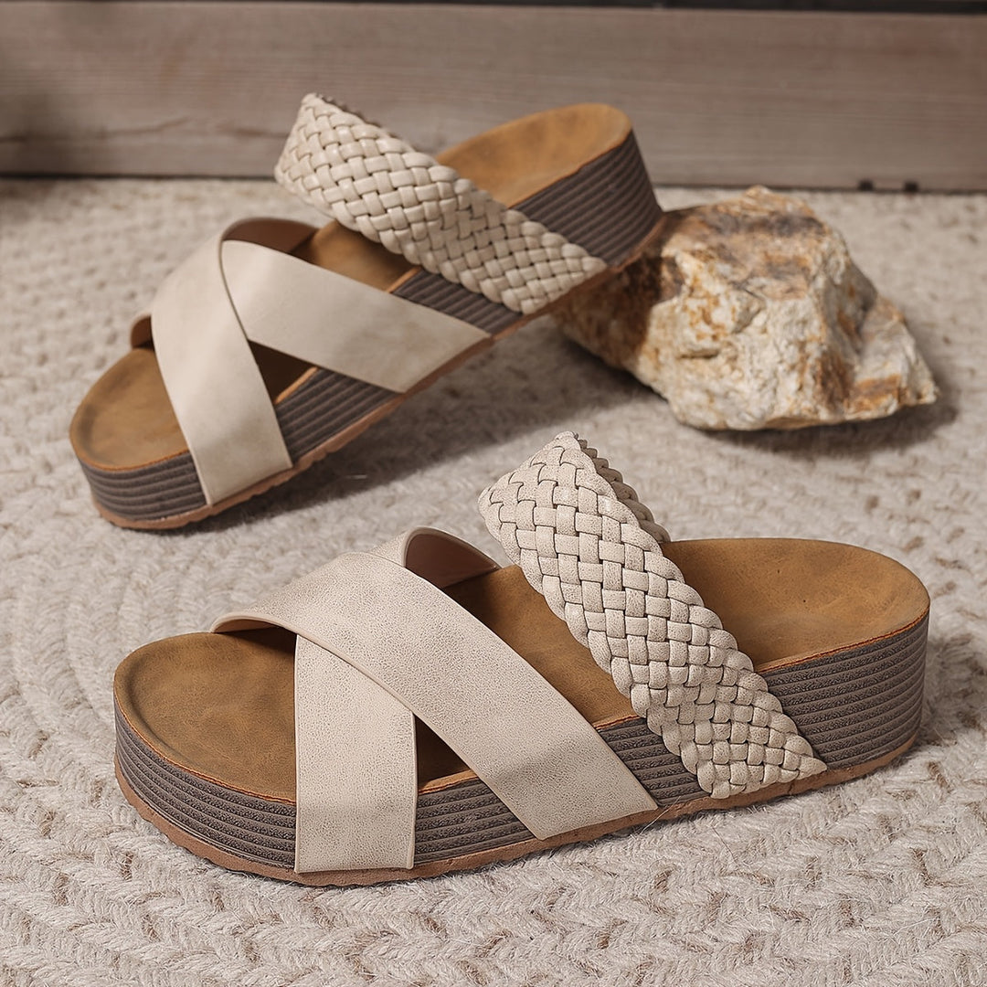 Sandales d'Élégance Tissée