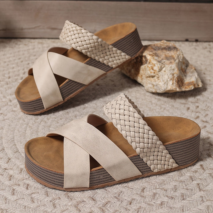 Sandales d'Élégance Tissée