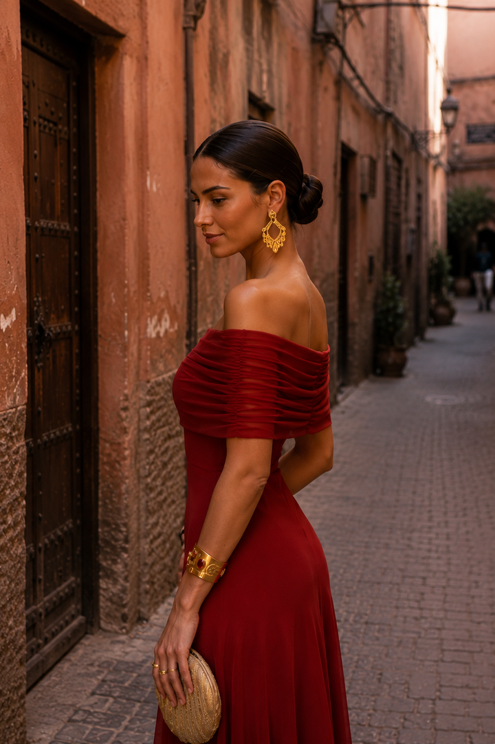Robe de Toledo en terracotta
