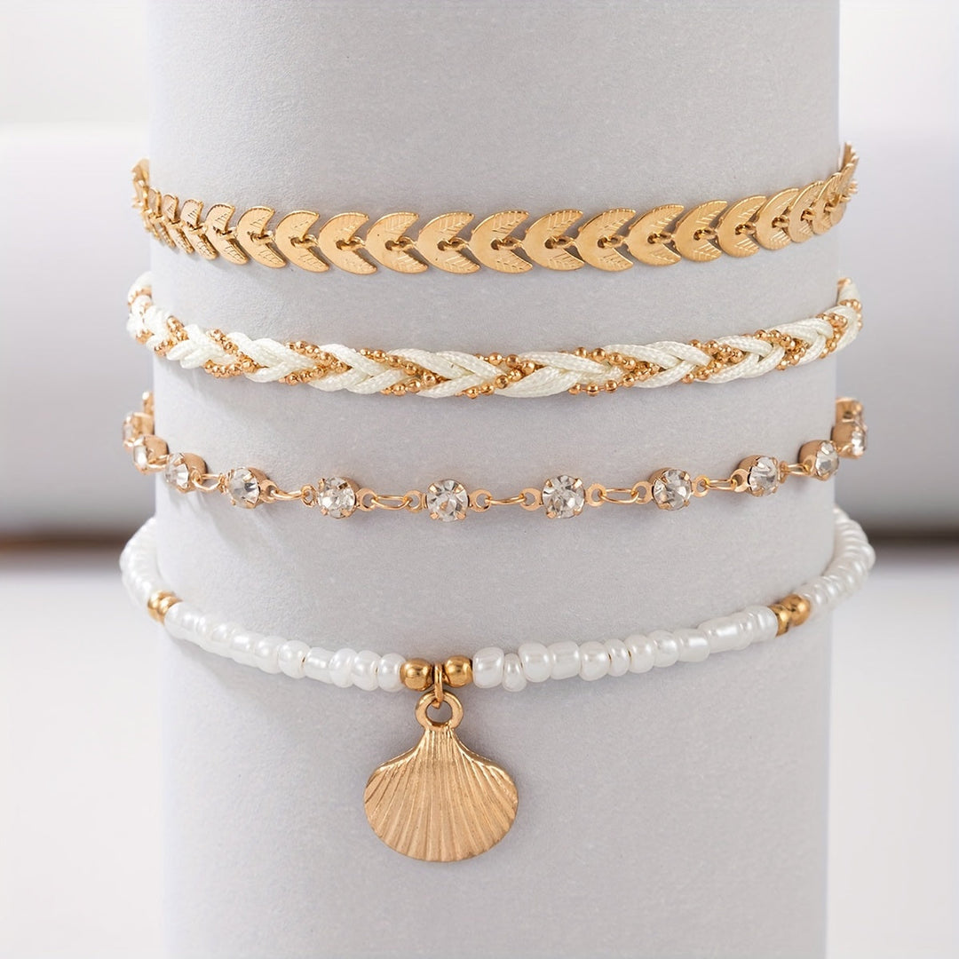 Heloise™ | Ensemble de bracelets coquillages et tressés