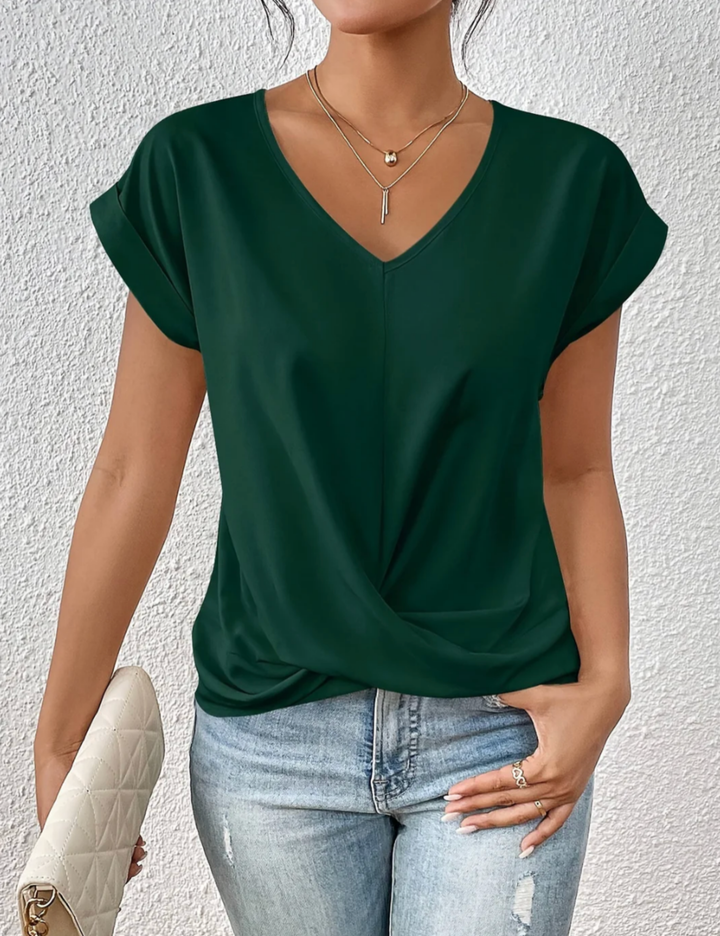 Gemma™ | Haut fluide drapé