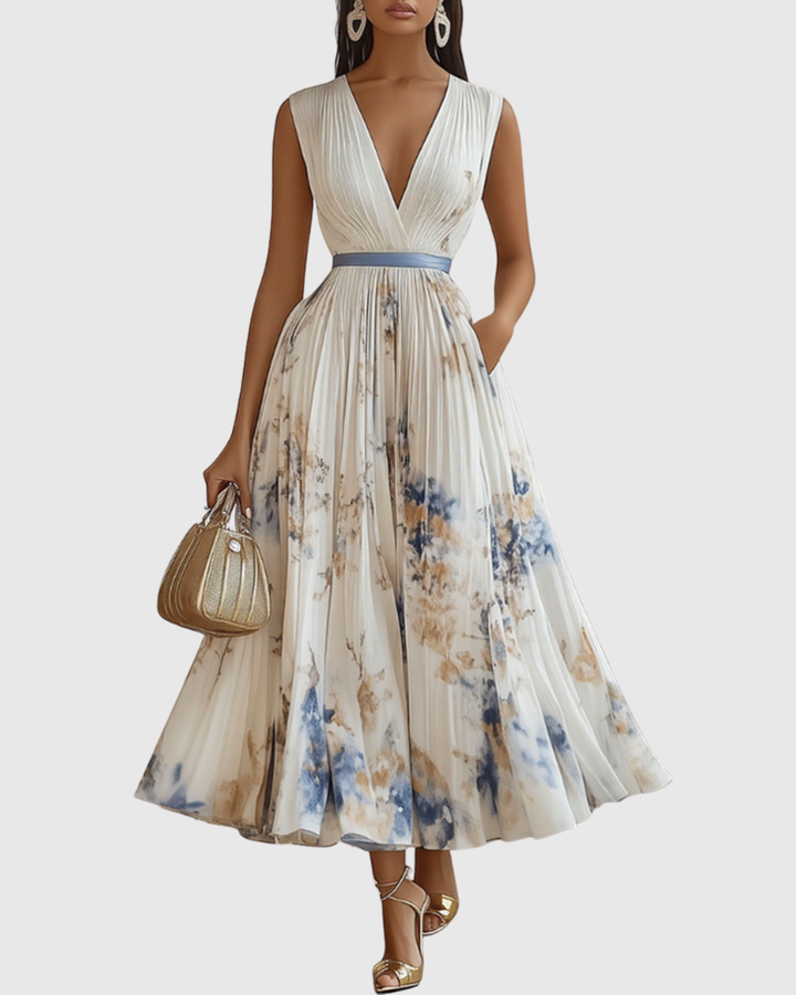 Rowella | Élégante Robe Maxi Plissée