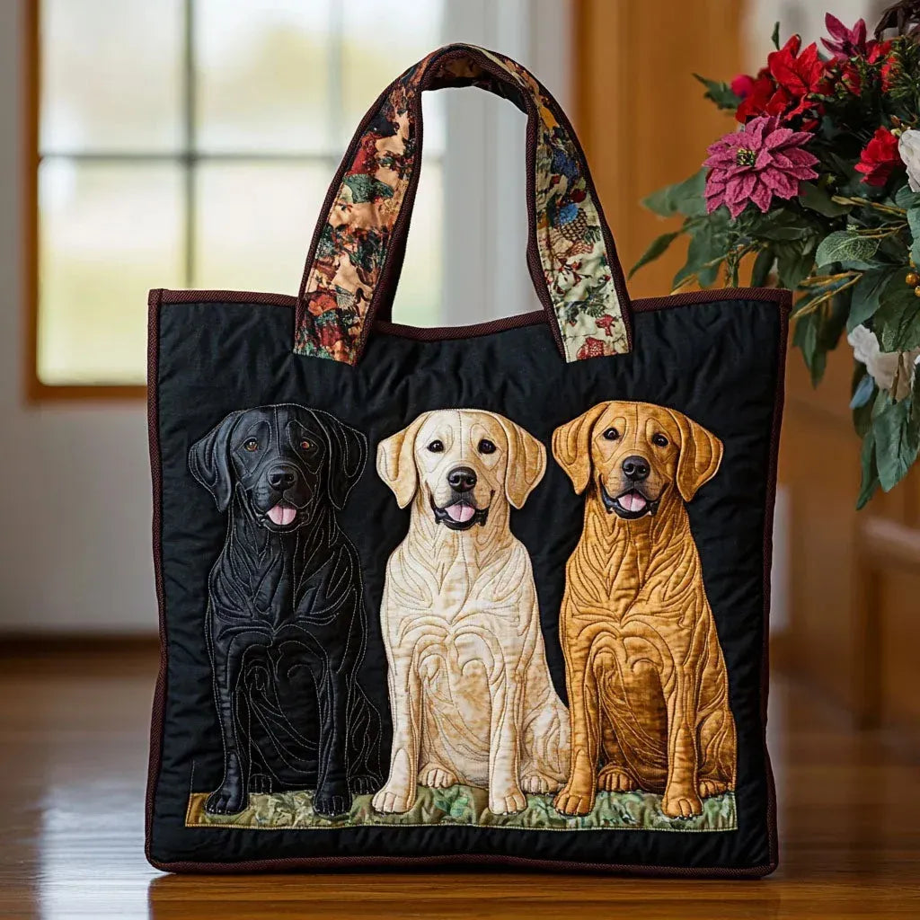 Sac Artisanale avec Trois Labradors