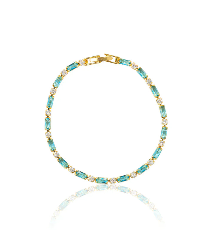 Naïm™ | Bracelet en turquoise naturelle et or