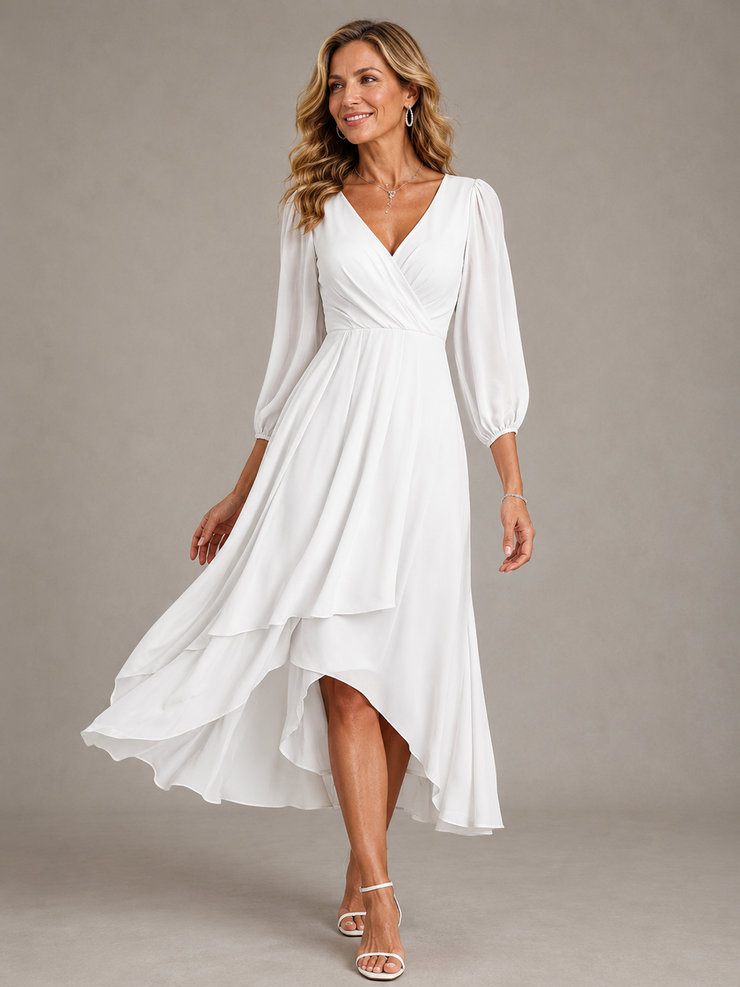 Mia™ | Robe longue élégante à décolleté en V