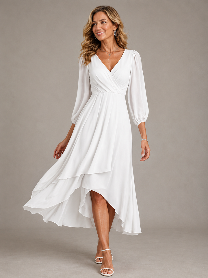 Mia™ | Robe longue élégante à décolleté en V