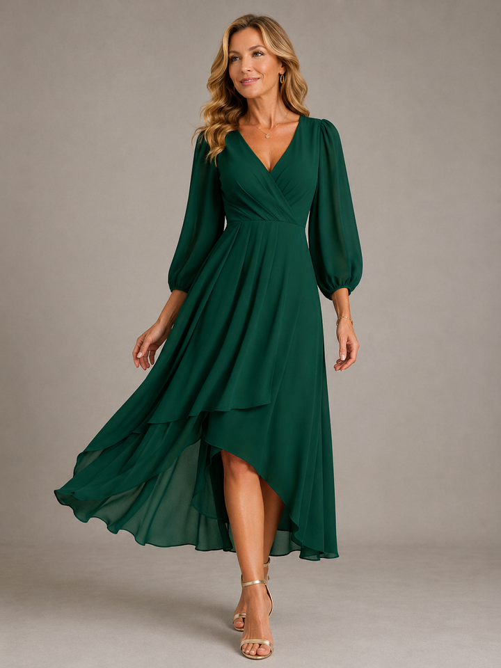 Mia™ | Robe longue élégante à décolleté en V