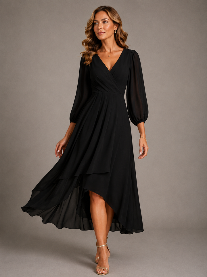 Mia™ | Robe longue élégante à décolleté en V