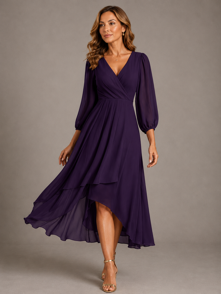Mia™ | Robe longue élégante à décolleté en V