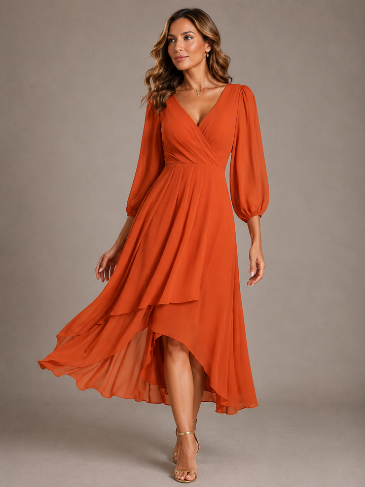 Mia™ | Robe longue élégante à décolleté en V