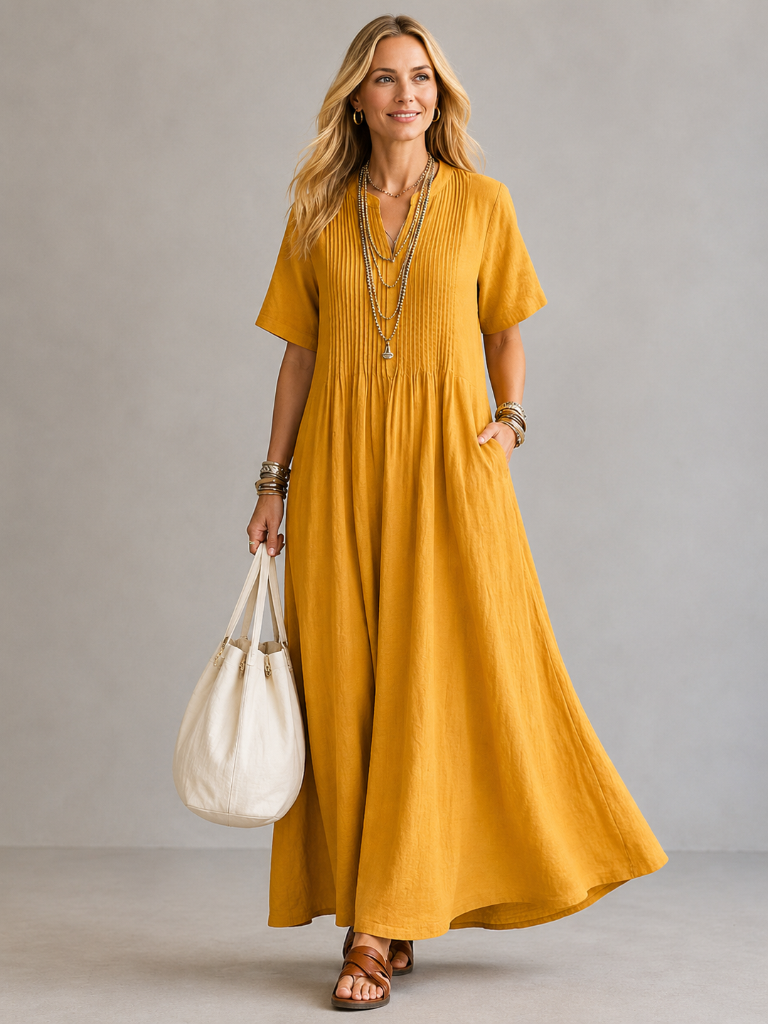 Nathalia™ | Robe Plissée