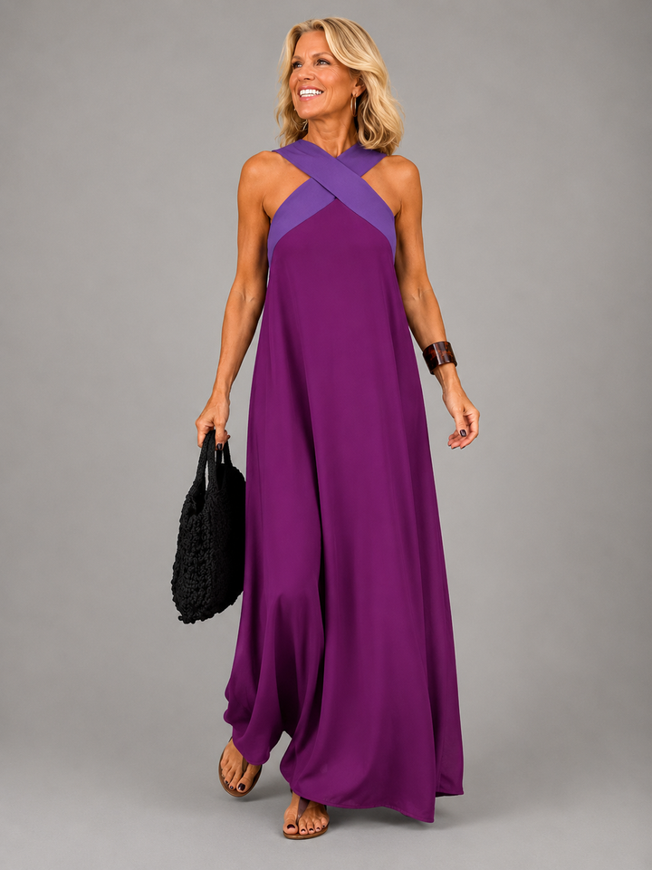 Velora™ | Robe Maxi Élégance Croisée