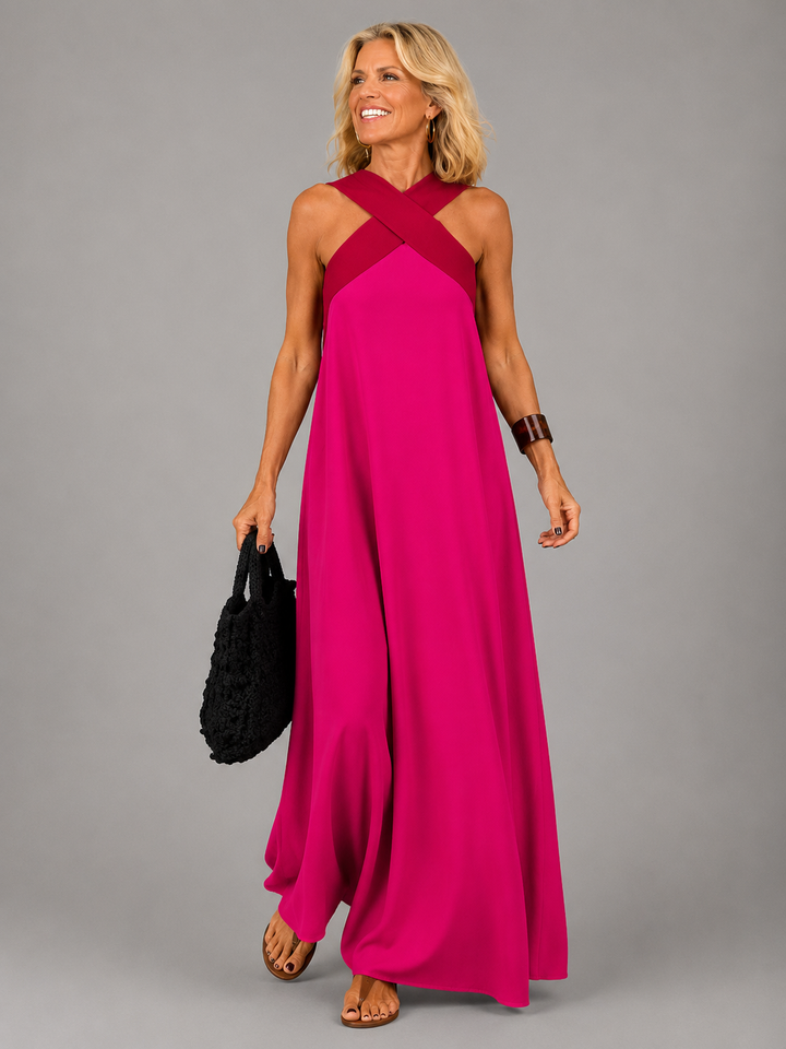 Velora™ | Robe Maxi Élégance Croisée