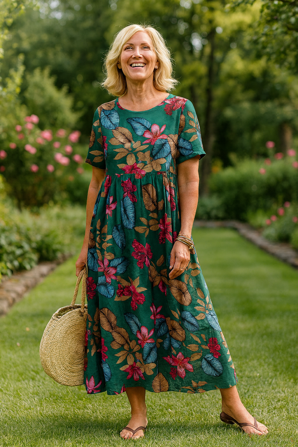 Anika | Robe Maxi Florale Aérée – Où le confort rencontre la confiance (S-5XL)