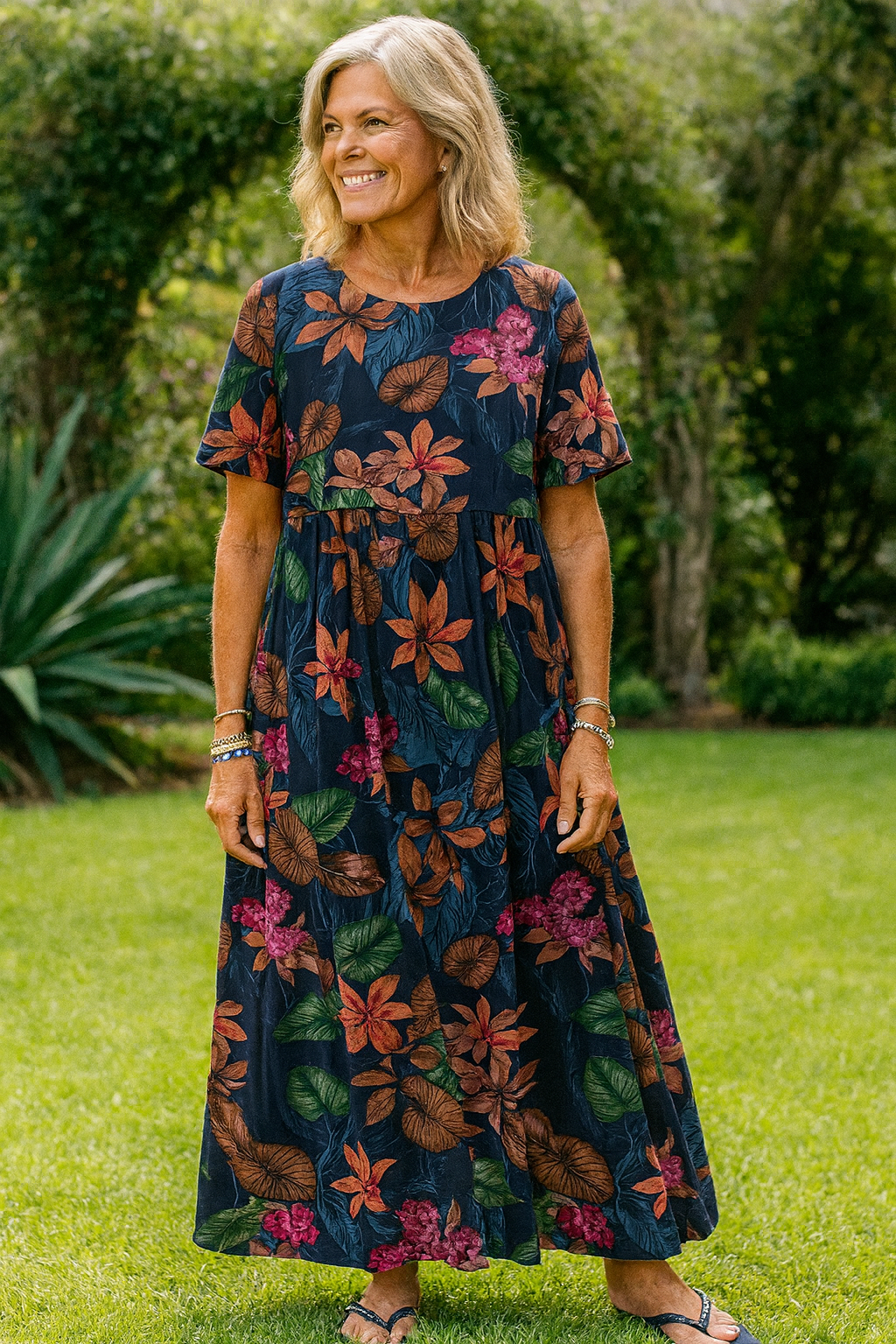 Anika | Robe Maxi Florale Aérée – Où le confort rencontre la confiance (S-5XL)