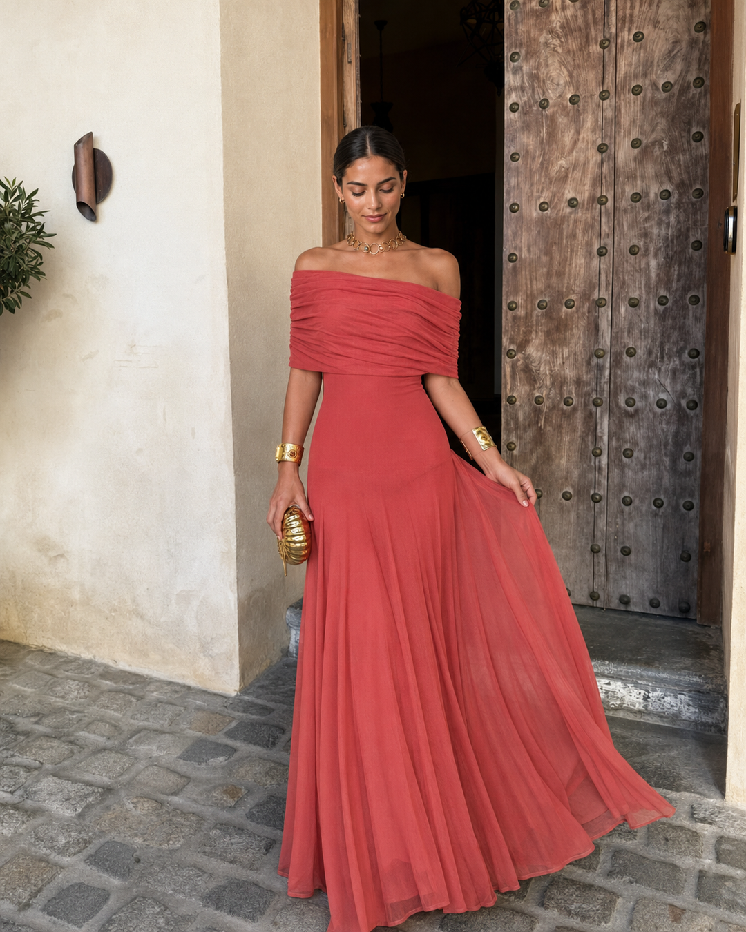 Robe Toledo en Terracotta Clair