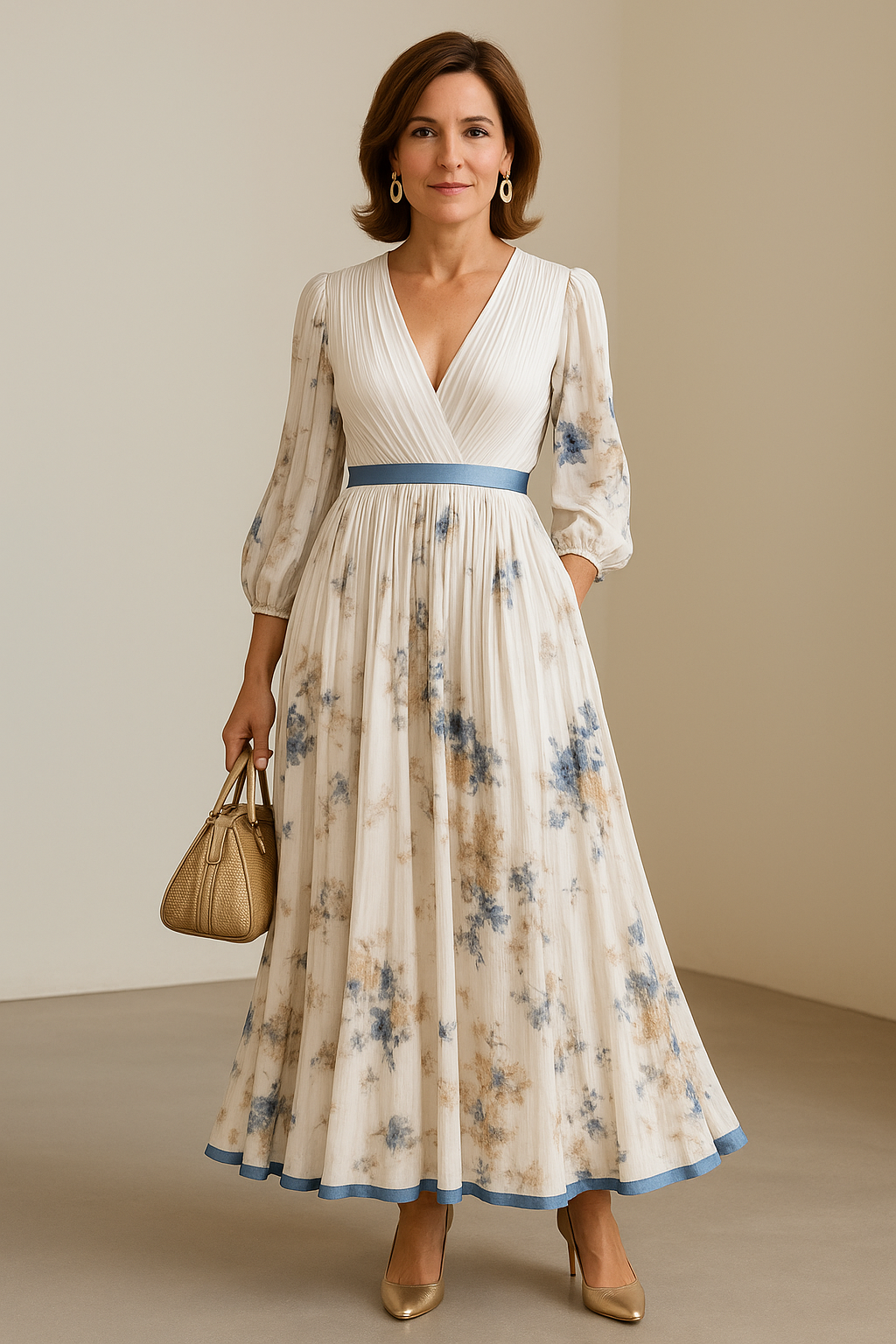 Katie | Robe Maxi Élégante à Fleurs
