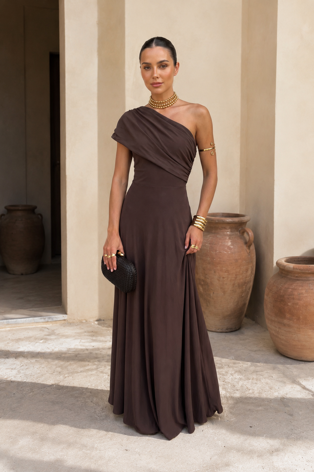 Robe Toledo en couleur marron