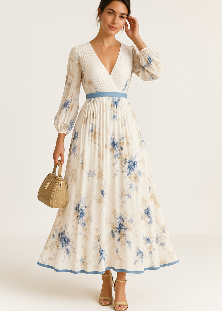 Katie | Robe Maxi Élégante à Fleurs