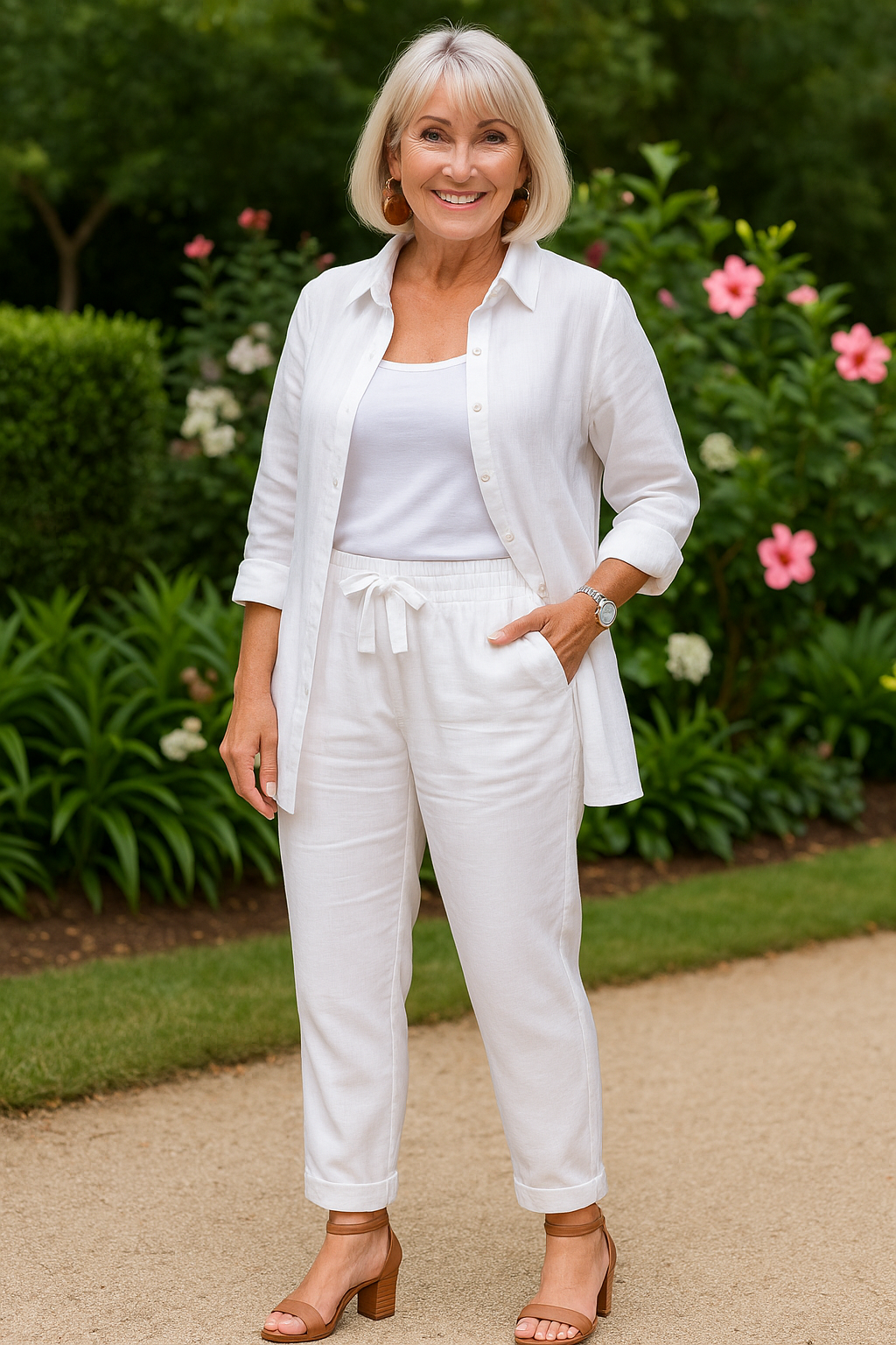 Alondra™ | Ensemble chemise et pantalon fluide en coton doux