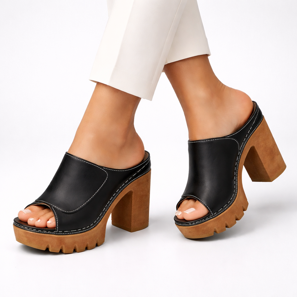 Mizella | Sandales à plateforme élégantes avec talon bloc