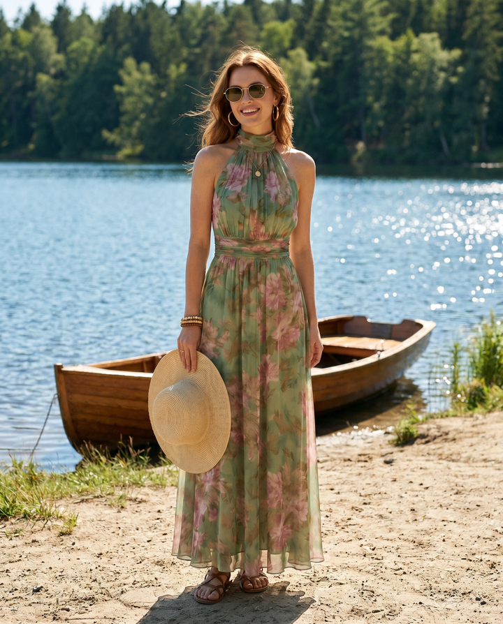 Robe Pétale Verte