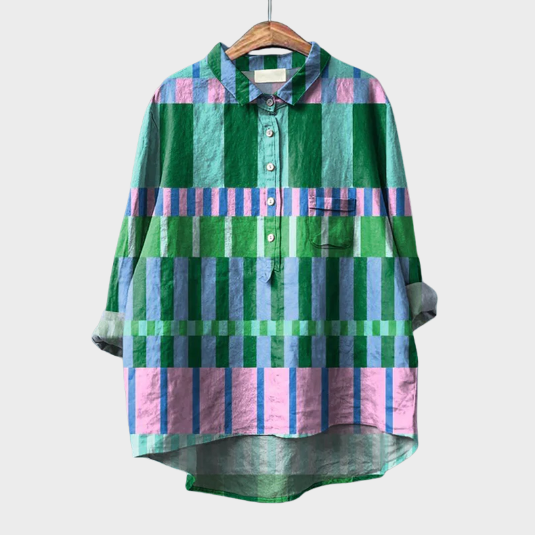 Azélie™ | Blouse graphique colorée