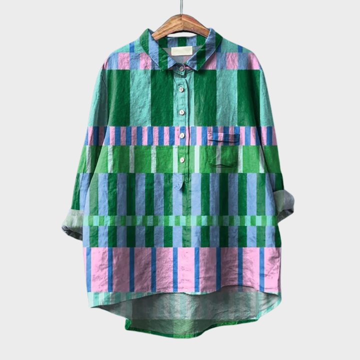 Azélie™ | Blouse graphique colorée