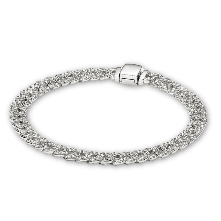 Jessenia™ | Bracelet cubain pavé d’or