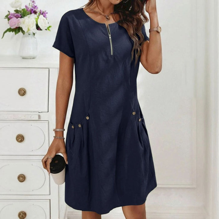 Karen™ | Robe féminine élégante avec fermeture éclair