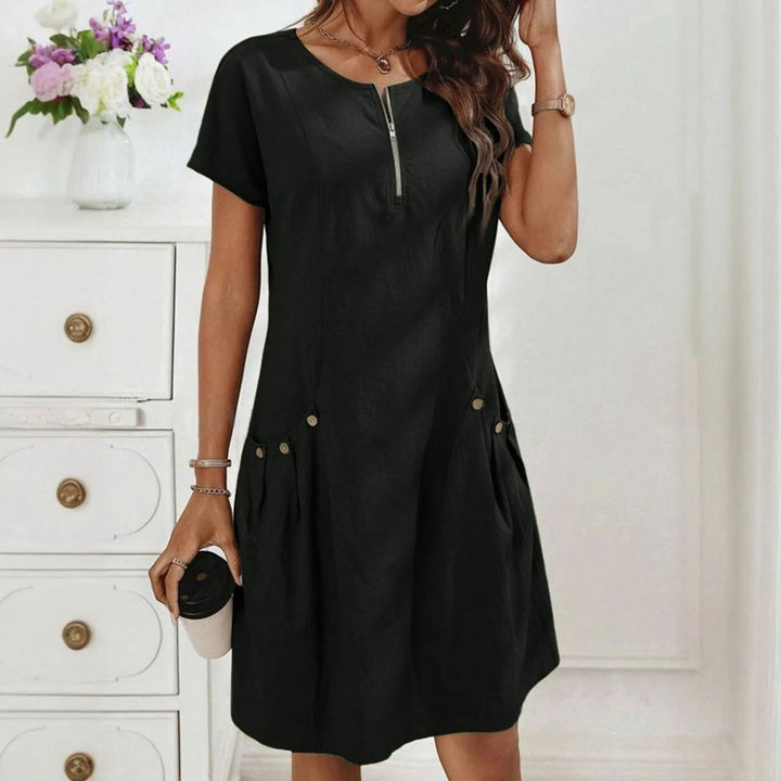 Karen™ | Robe féminine élégante avec fermeture éclair