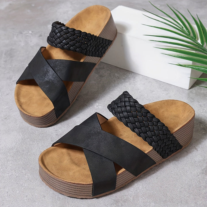 Sandales d'Élégance Tissée