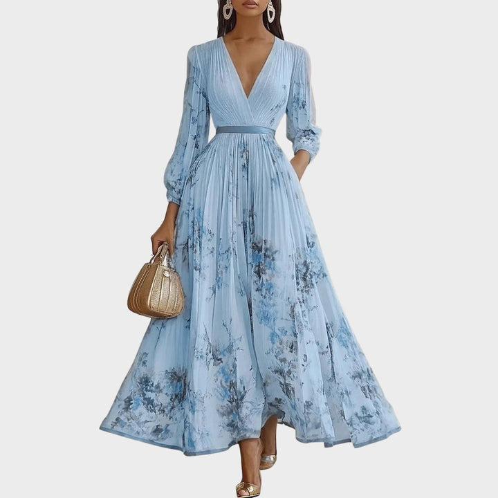 Rowella | Élégante Robe Maxi Plissée