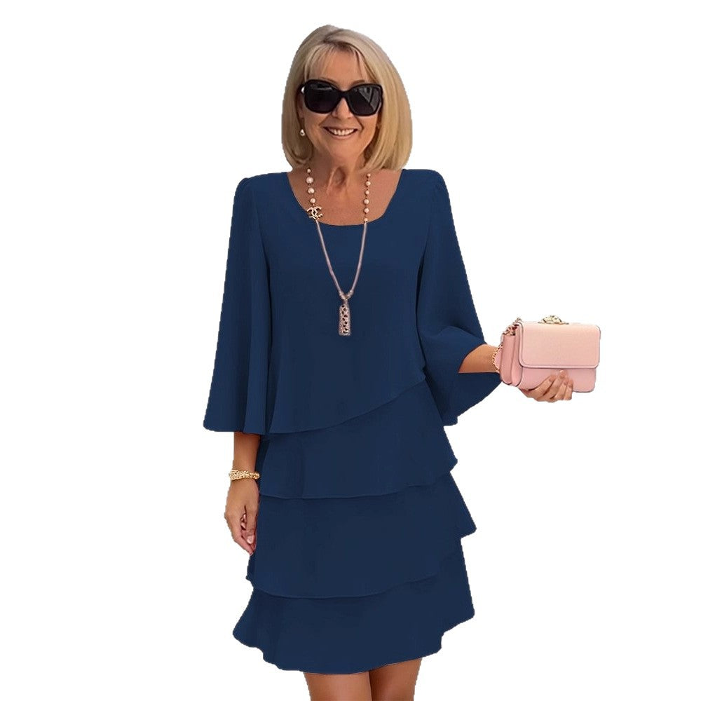 Robe à volants légers