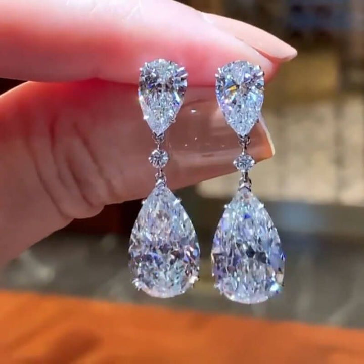Anneliese™ | Boucles d’oreilles pendantes poire