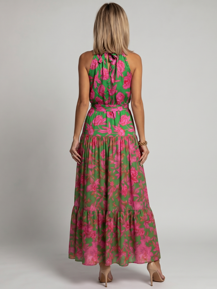 Rowen | Robe Midi Halter Drapée