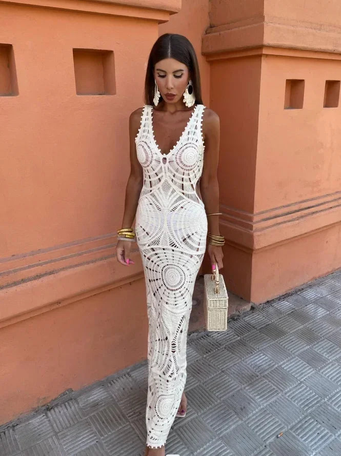 Maxine™ | Robe Longue avec Décolleté en V