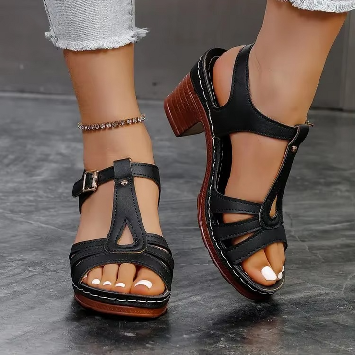 Veloura | Élégantes chaussures à talons ouverts de confort