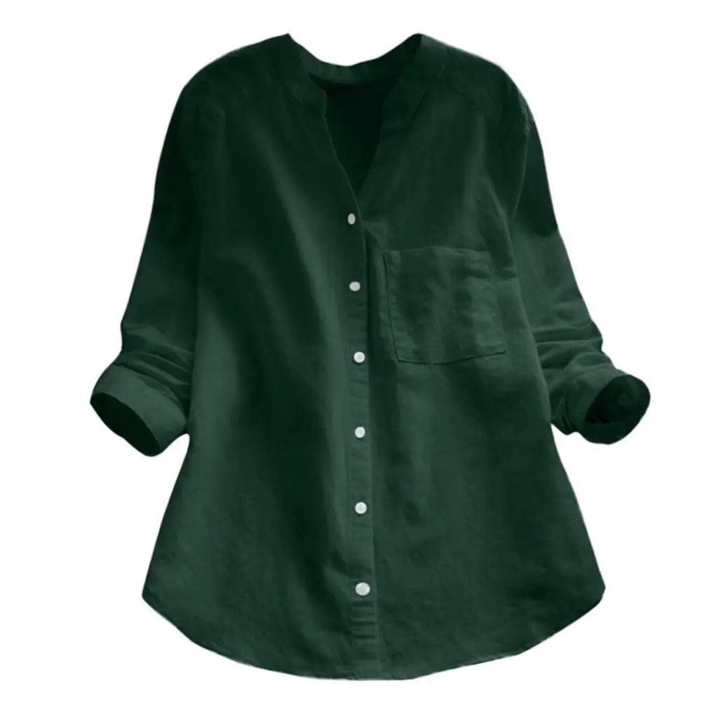 Autumn™ | Blouse unie à col en V