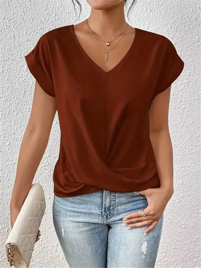 Gemma™ | Haut fluide drapé