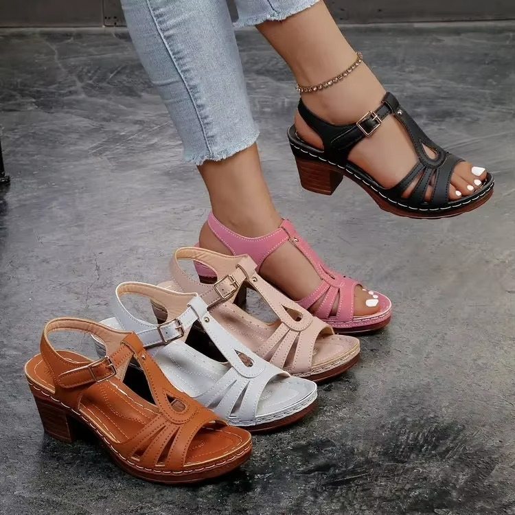 Veloura | Élégantes chaussures à talons ouverts de confort
