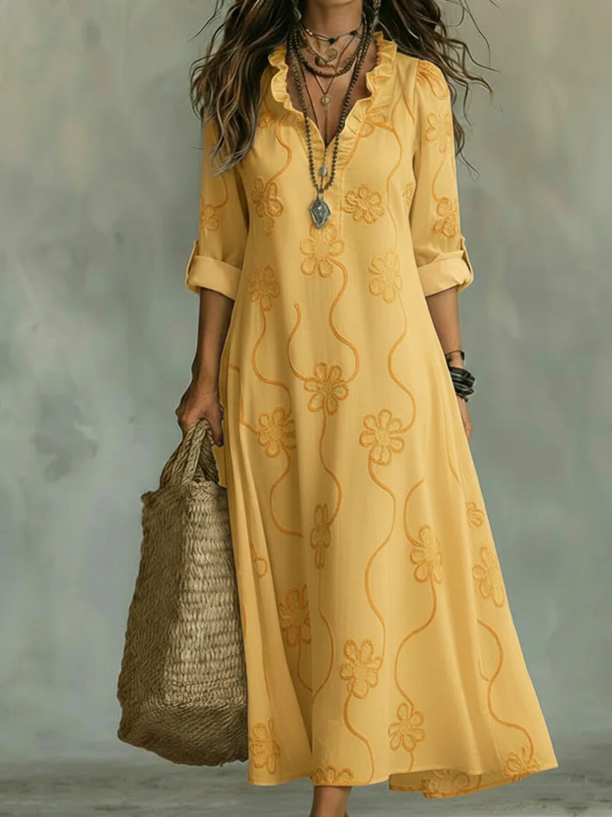 Sienna - Robe d'Été Longue à Fleurs