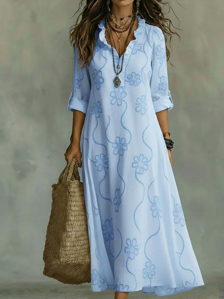 Sienna - Robe d'Été Longue à Fleurs